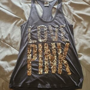 Victoria's Secret PINK Gray Tank Top